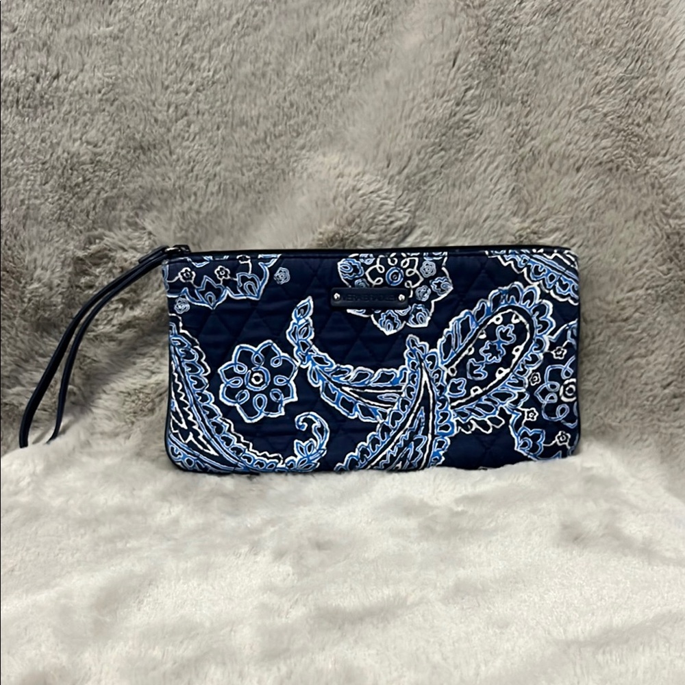 Vera Bradley Blue Paisley Wristlet